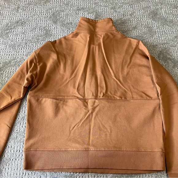 NWOT Womens Richer Poorer Terry Quarter Zip Pullover in Woodgrain size Small - Picture 6 of 12